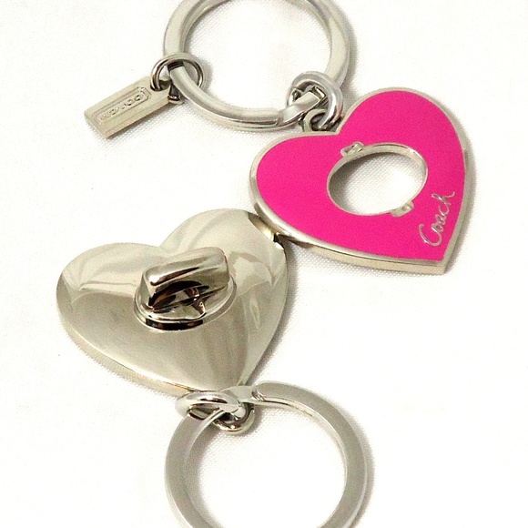 NWT Coach Card Case with Pink Valet Keychain Boxed - Picture 4 of 5